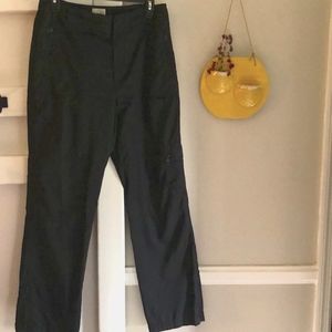 Chico’s Black Silky Cargo Pants Size 1 / 8